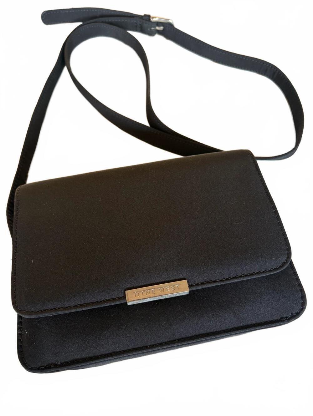 Nine West Black Slim Crossbody Wallet Bag